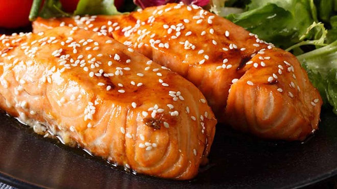 Dishwasher cooked honey soy salmon fillets